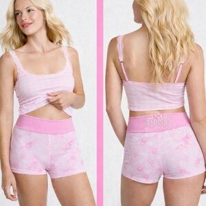LoveShackFancy x Victoria’s Secret Pink Athletic Shorts